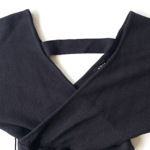 Vici Faux Wrap Knit Sweater Dress - Picture 2 of 9